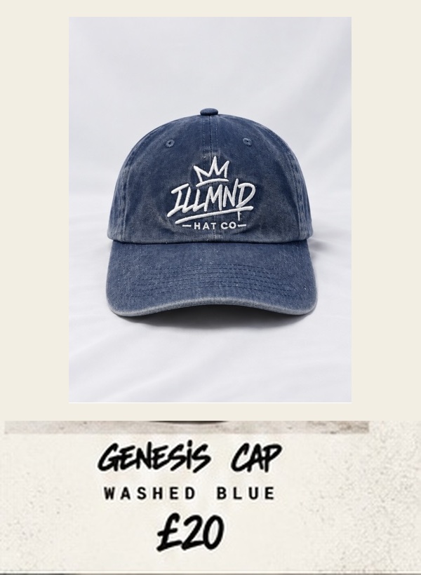 Genesis Cap Washed Blue £20